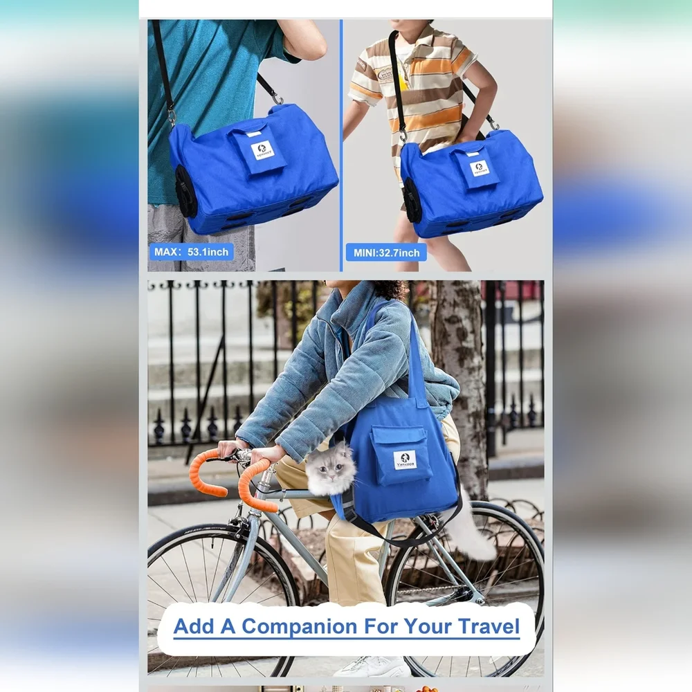 Soft Travel Carrier Sling Pet Supplies, Cat/dog Tote Carrier New W No Tags
